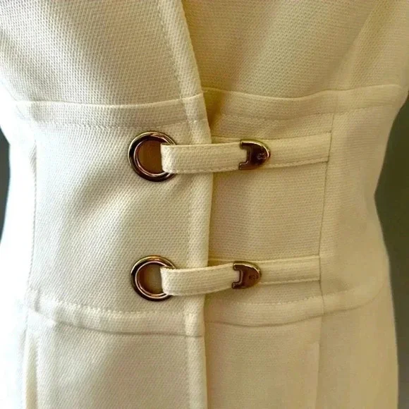 Escada SZ S M Cream Dress Suite - Picture 3 of 15